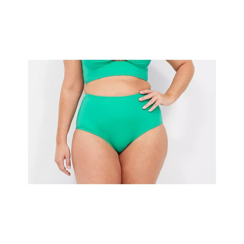 Lane Bryant Cacique Mid Rise Swim Brief 16